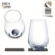 Lot de 2 verres à eau en Cristal aimantés