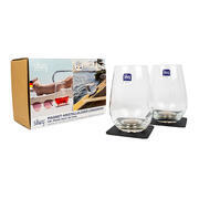 Lot de 2 verres à eau en Cristal aimantés