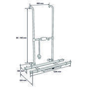Porte-vélos parroi-arrière Essential pour camping-car : Essential Standard