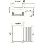 Marchepied tiroir manuel 400