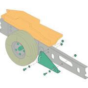Kit de montage pour déplace caravane : Pour châssis Al-ko Vario III