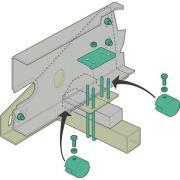 Kit de montage pour déplace caravane : Pour châssis Al-ko Vario III
