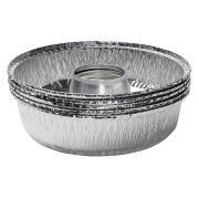 Lot de 5 Moules en aluminium avec couvercles pour four