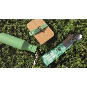 Couverts nomades en inox : Pochette verte