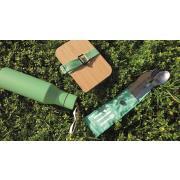 Couverts nomades en inox : Pochette verte