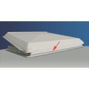 Lanterneau à manivelle Vent : blanc opaque