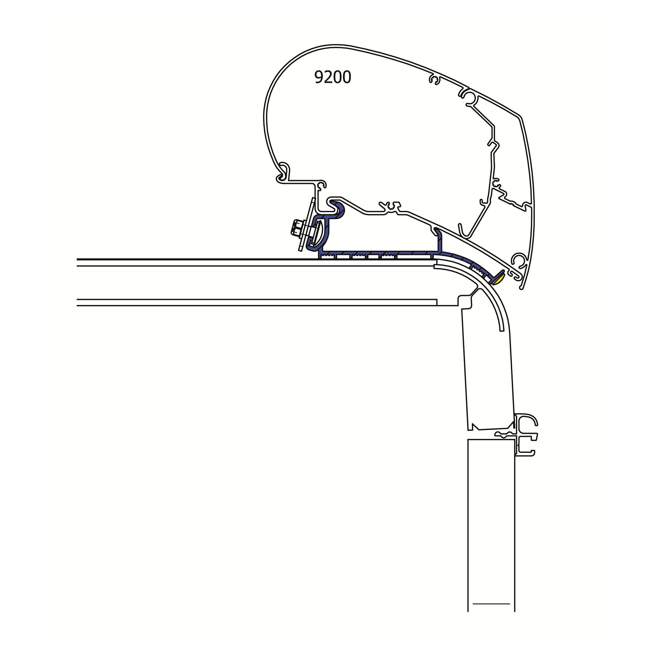 Adaptateur de stores Hymer 2013