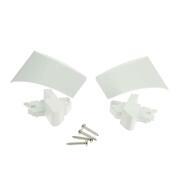 Embouts barre de charge droit et gauche pour stores 5003 : Embout barre de charge blanc G+D