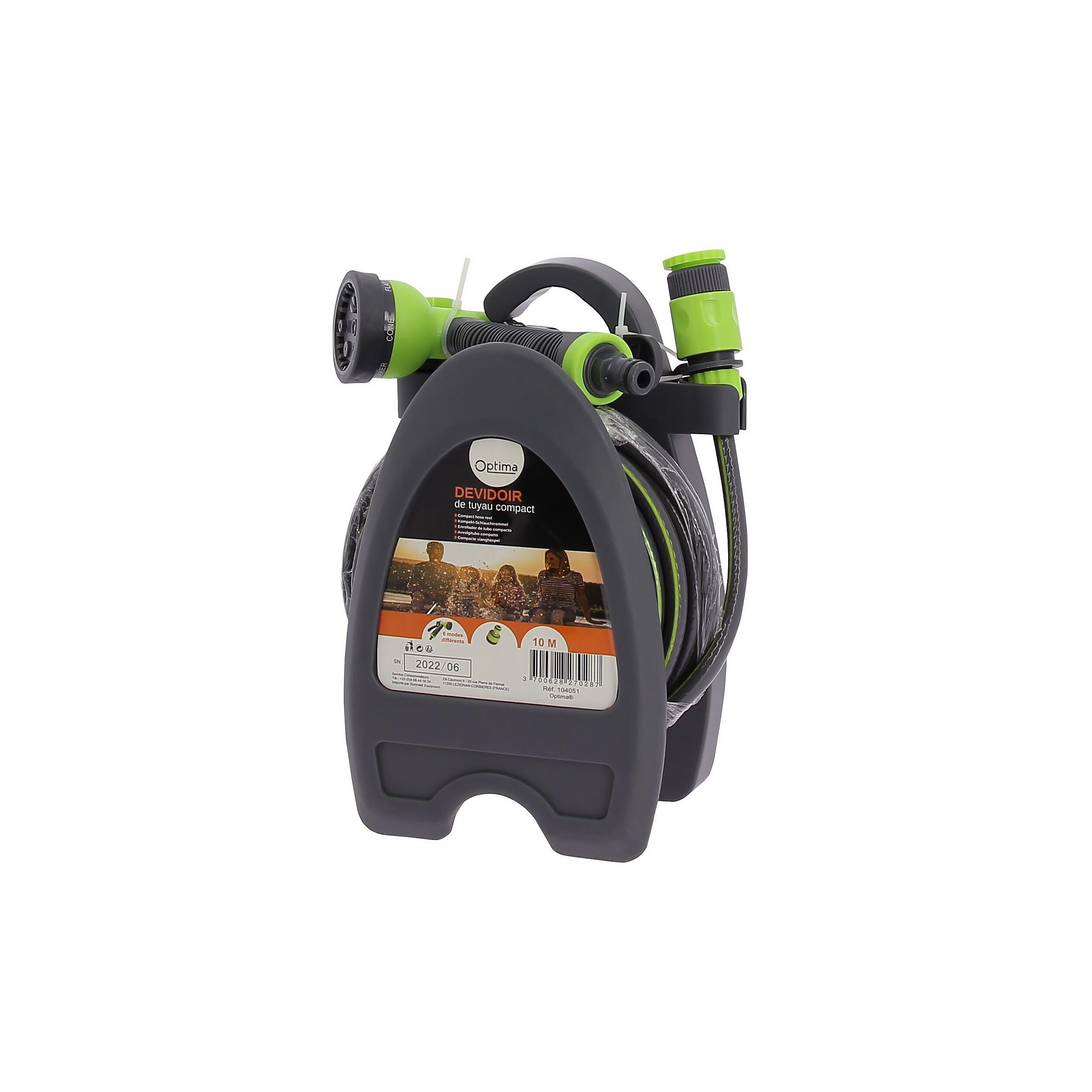 Tuyau d'eau 10 m avec mini enrouleur