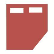 Prêt à dormir 100% coton FJORD : 130 x 190 cm pan coupé gauche