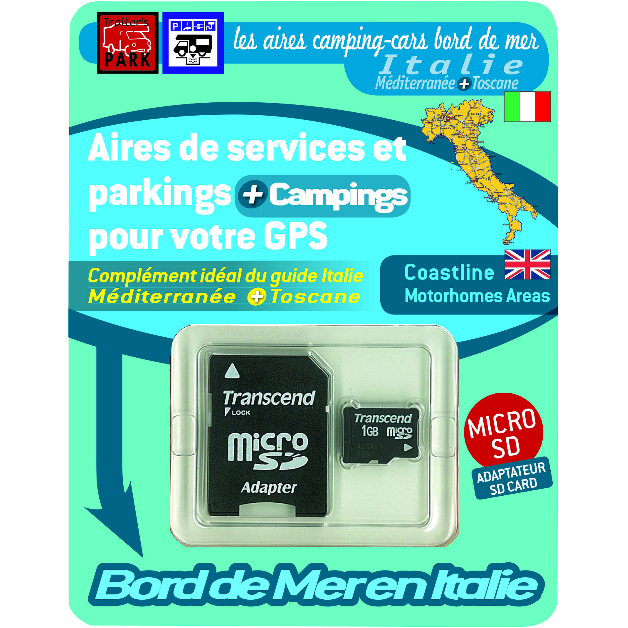 Carte SD pour GPS Garmin : Bord de Mer Italie