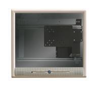 Support mural à glissières droite