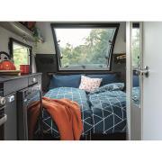 Couchage grand confort : Geo Navy 58 x 190 x 2,5 cm