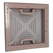 Lanterneau à poignées : Découpe 40 x 40 cm avec moustiquaire