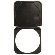 Capot de protection rabattable : gris métal