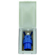 Socle mâle encastrable à fiche orientable : Socle Encastrable CEE17 Blanc