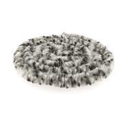 Rideaux de porte chenille : Tricolore Noir / Blanc / Gris 56 x 185 cm