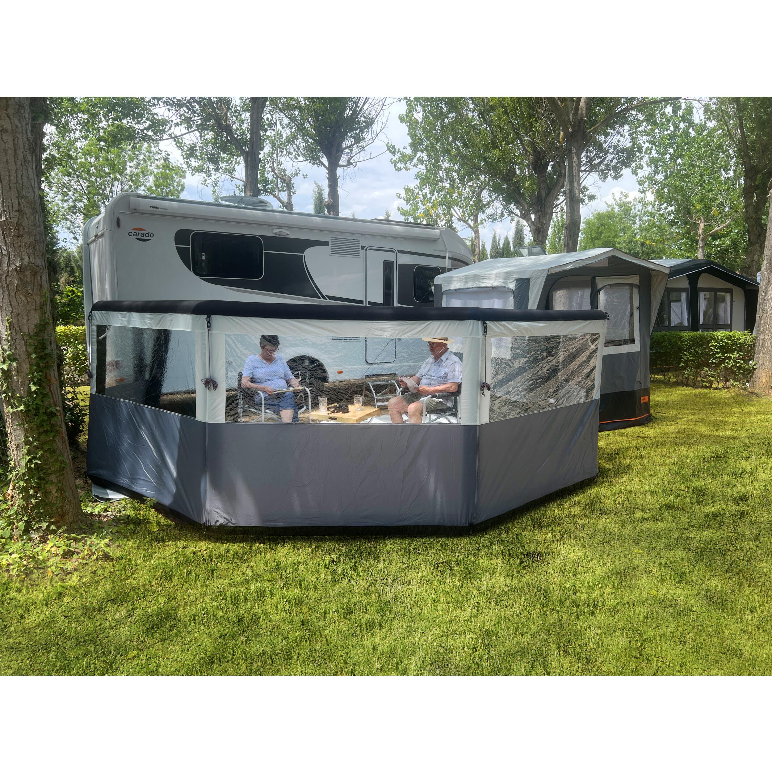 Pare-vent gonflable Privacy : 5 pans