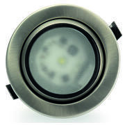 Spot encastrable orientable à Leds : chromé