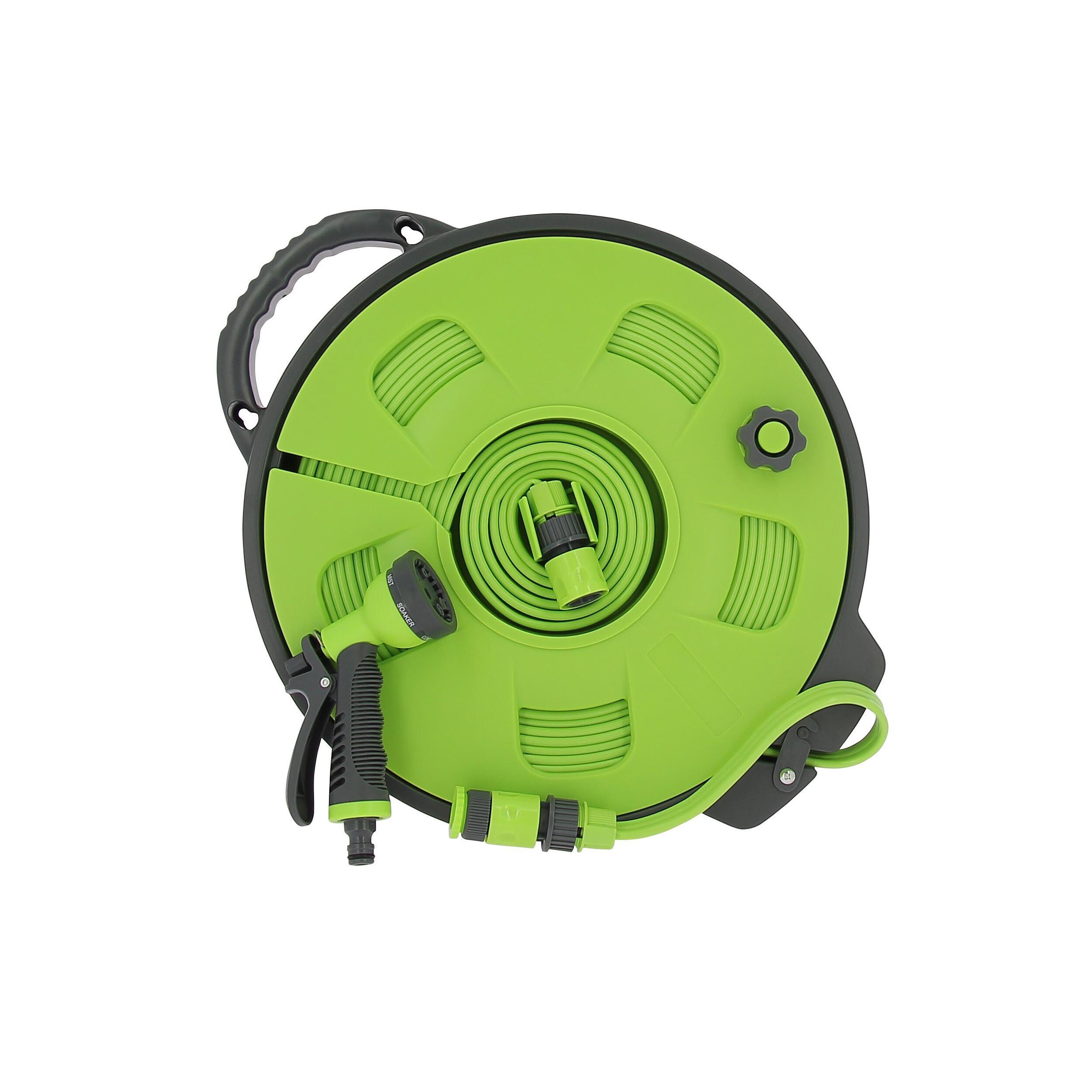 Tuyau d'eau plat 15 m avec enrouleur