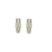Adapteur fiche Fem F coaxial vers prise TV male