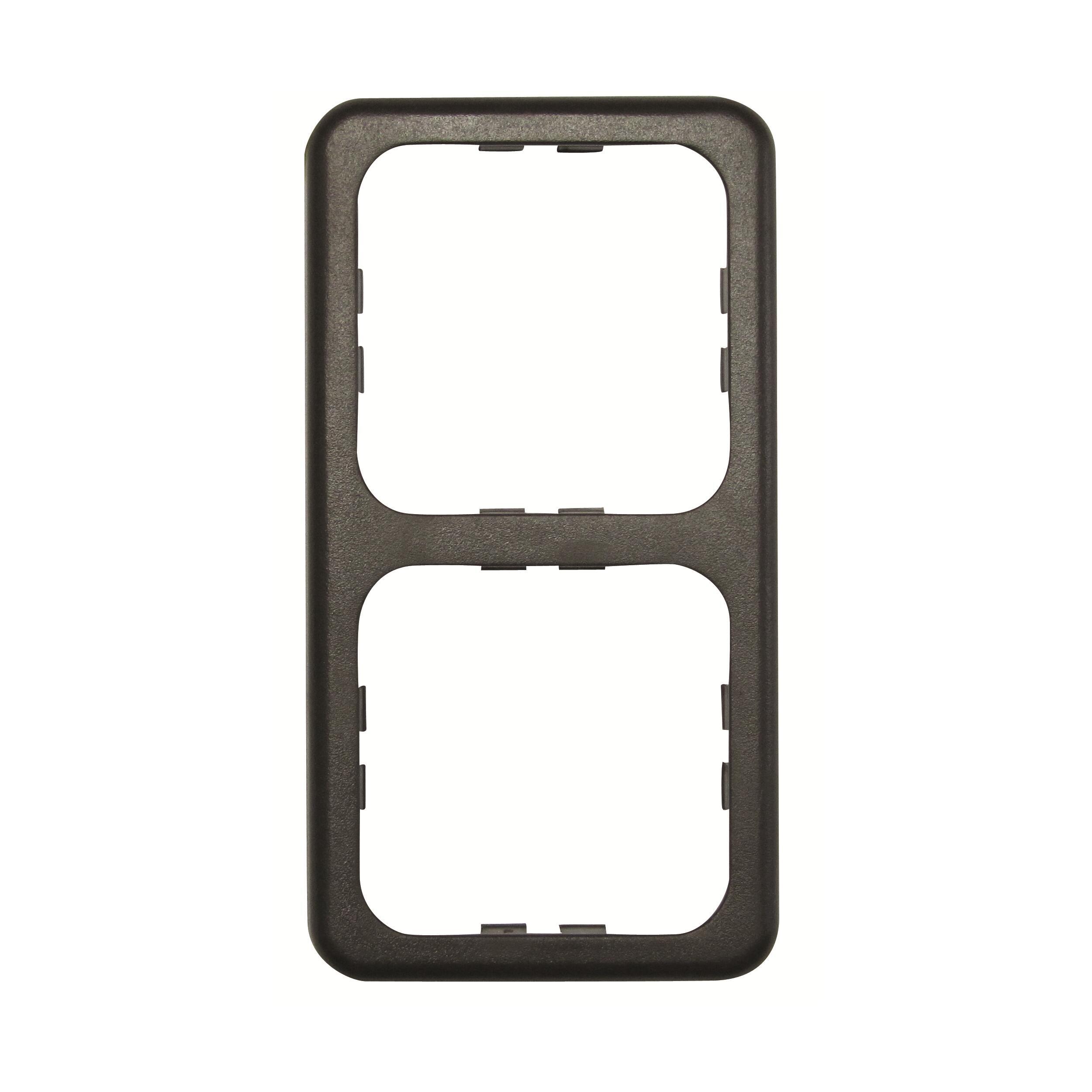 Encadrement double : marron