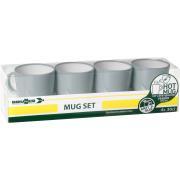 Pack 4 mugs  Pearl / Deep sea