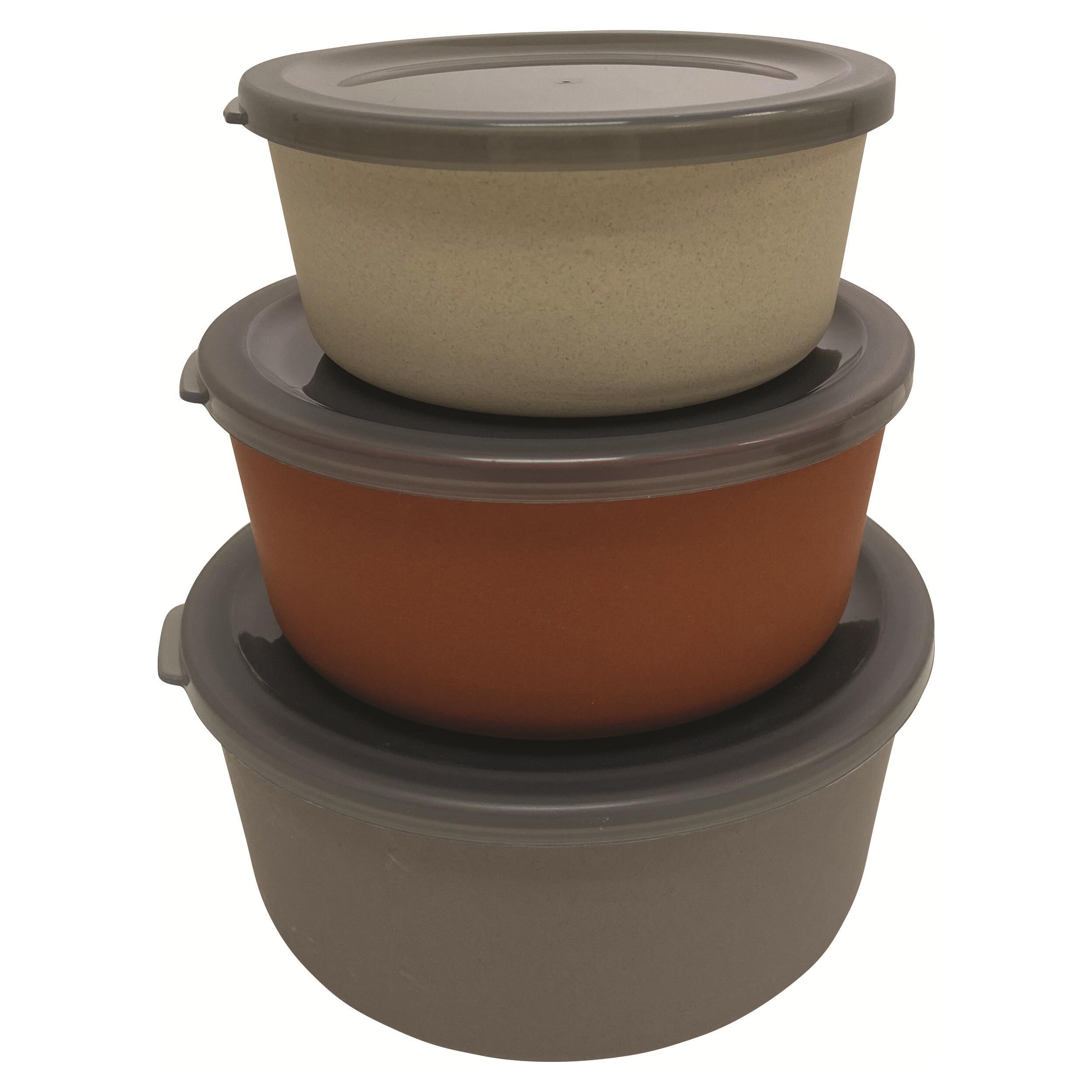 Boîtes alimentaires en fibre de bambou 3 pièces