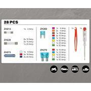 Boîte de fusibles 2A à 75A Accessoires 28 pièces