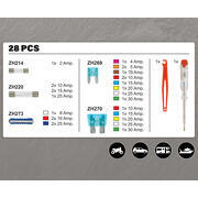 Boîte de fusibles 2A à 75A Accessoires 28 pièces