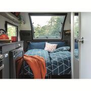 Couchage grand confort : Geo Navy - Toit relevable 100 x 190 x 4 cm