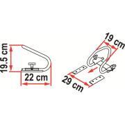 Moto Wheel chock : Roue arrière (Rear)