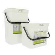 Poubelle à suspendre : 12 litres blanche