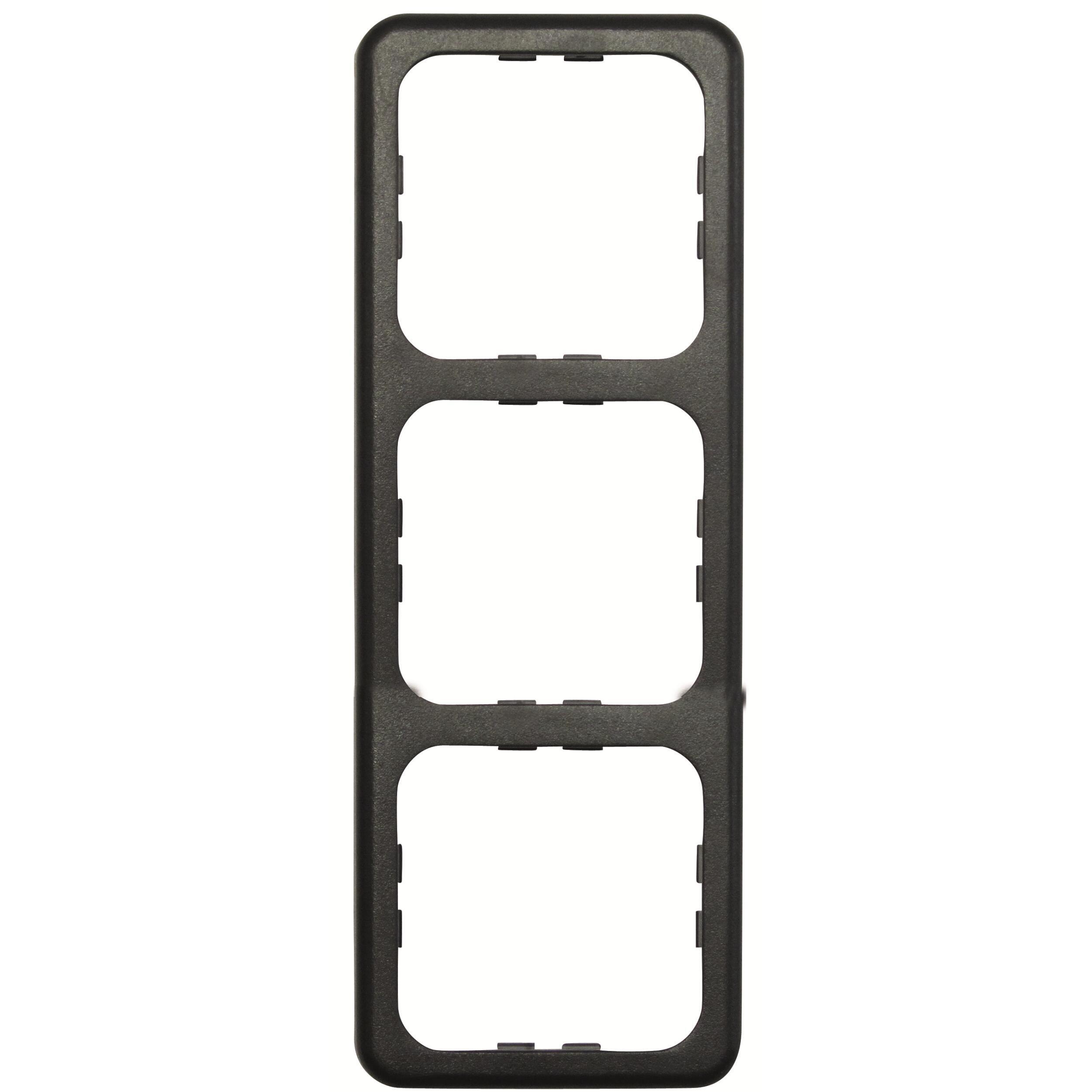 Encadrement triple : gris foncé