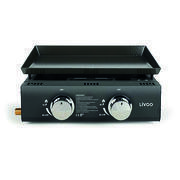 Plancha à gaz 2 brûleurs pour 4 à 6 personnes