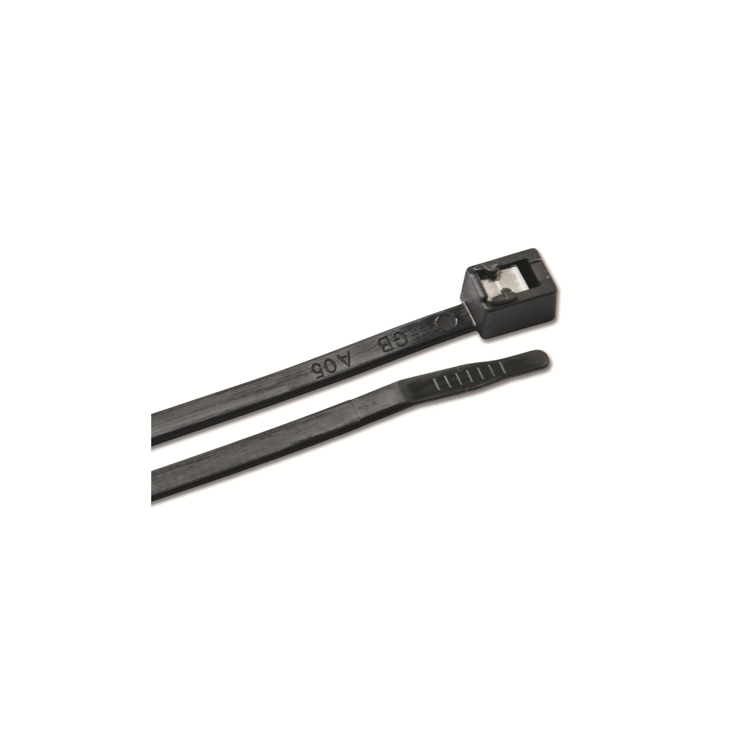 Collier de serrage Noir : Collier de serrage auto coupant N 20cm