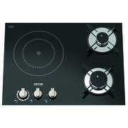 Plaque de cuisson 2 feux gaz + 1 induction Top Line 981 : Version Gauche