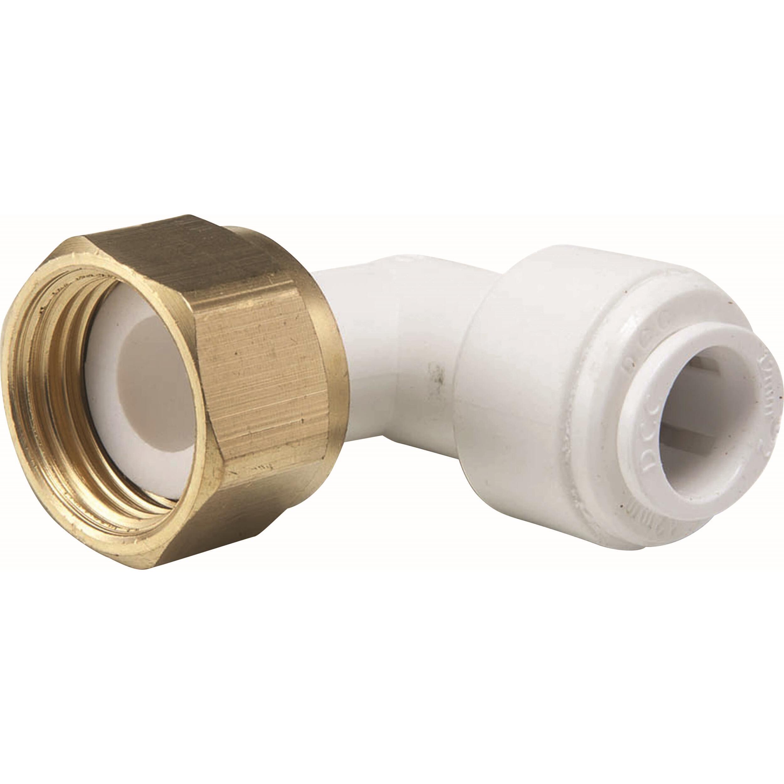 Raccord équerre femelle écrou laiton diam. 12 mm