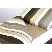 Couchage grand confort : Coffee Cream - 77 x 190 x 2,5 cm (Couette 190 x 135 cm)
