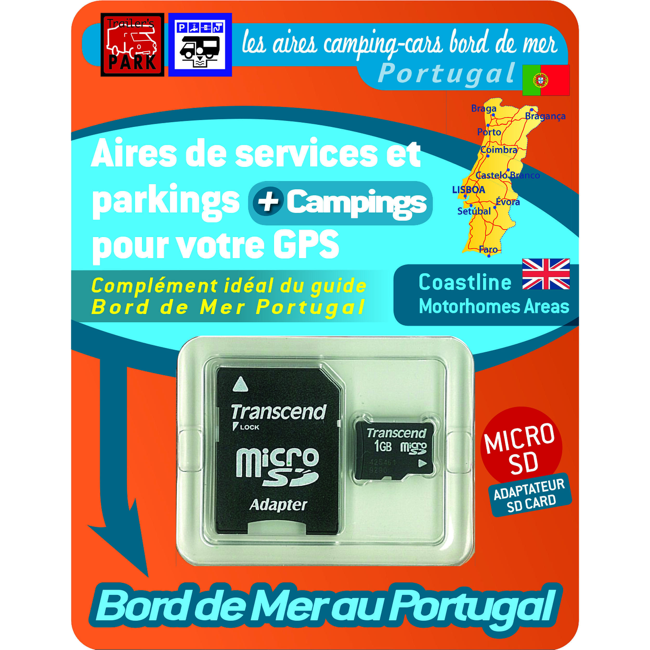 Carte SD pour GPS Garmin : Bord de Mer Portugal