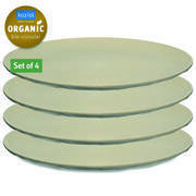 Lot de 4 assiettes plates CLUB : Coloris beige