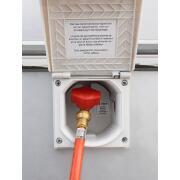 Tuyau gaz 1/4''LH pour prise extérieure : 500 cm