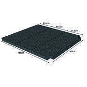 Matelas Standard T4,T5,T6 : 185 x 148 cm épaisseur 8 cm (25kg /m3)