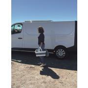 Bassine rétractable avec anses