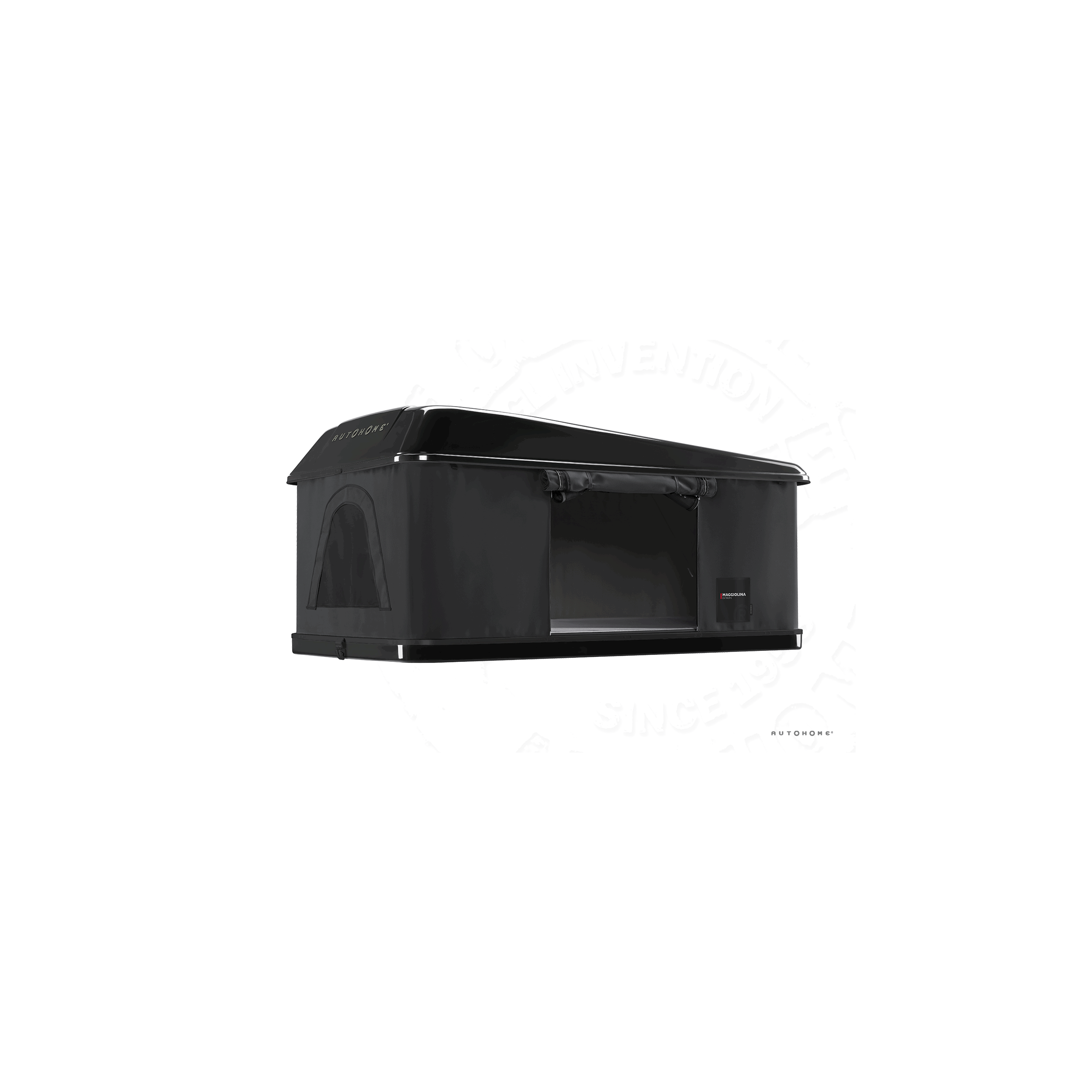 Tente de toit Maggiolina Extrême : Medium coloris carbone coque Blackstorm