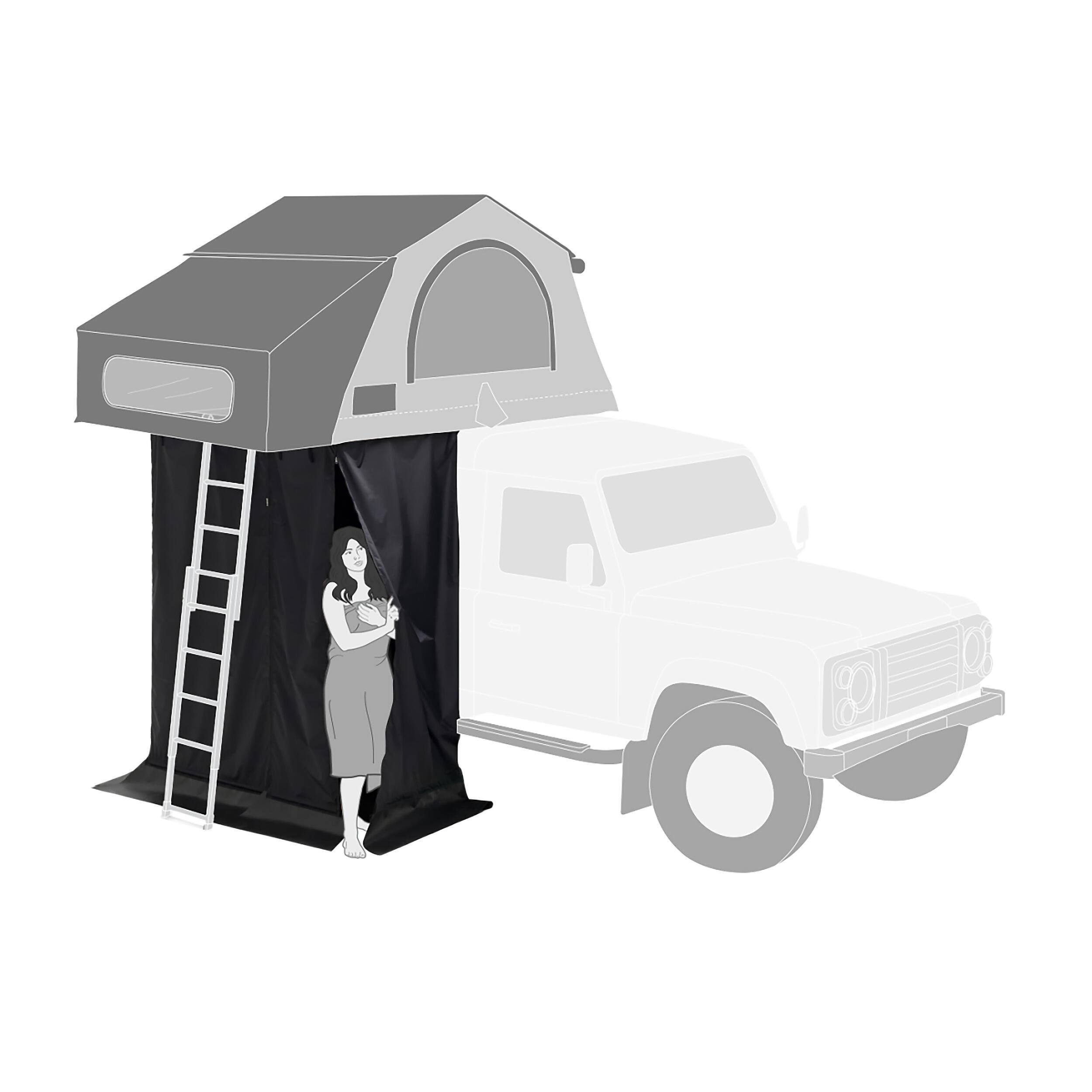 Cabine vestiaire pour Nomadland : Large - Pour véhicule standard 155-170
