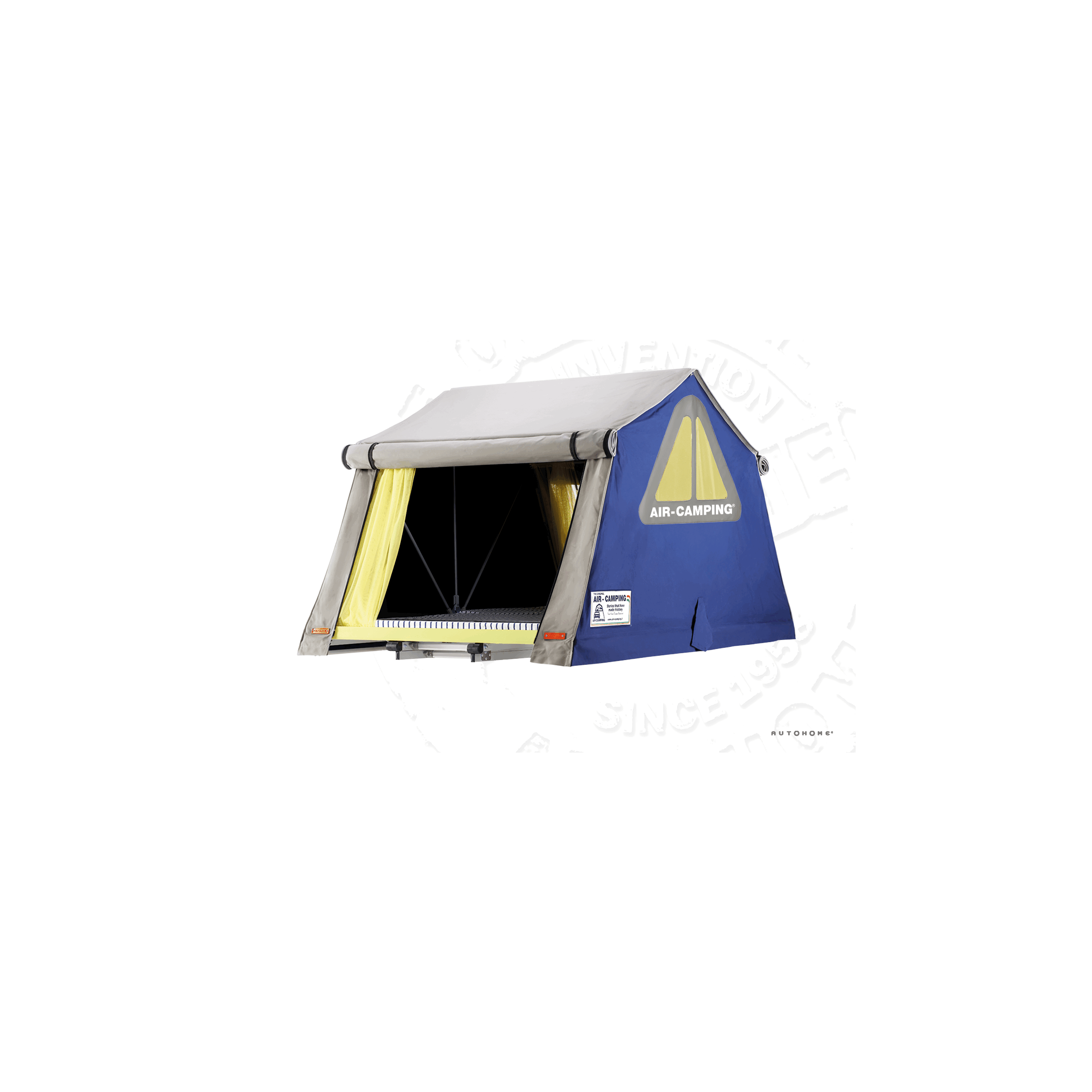 Tente de toit Nino Cirani Air-Camping : Small coloris bleu - Version explorer
