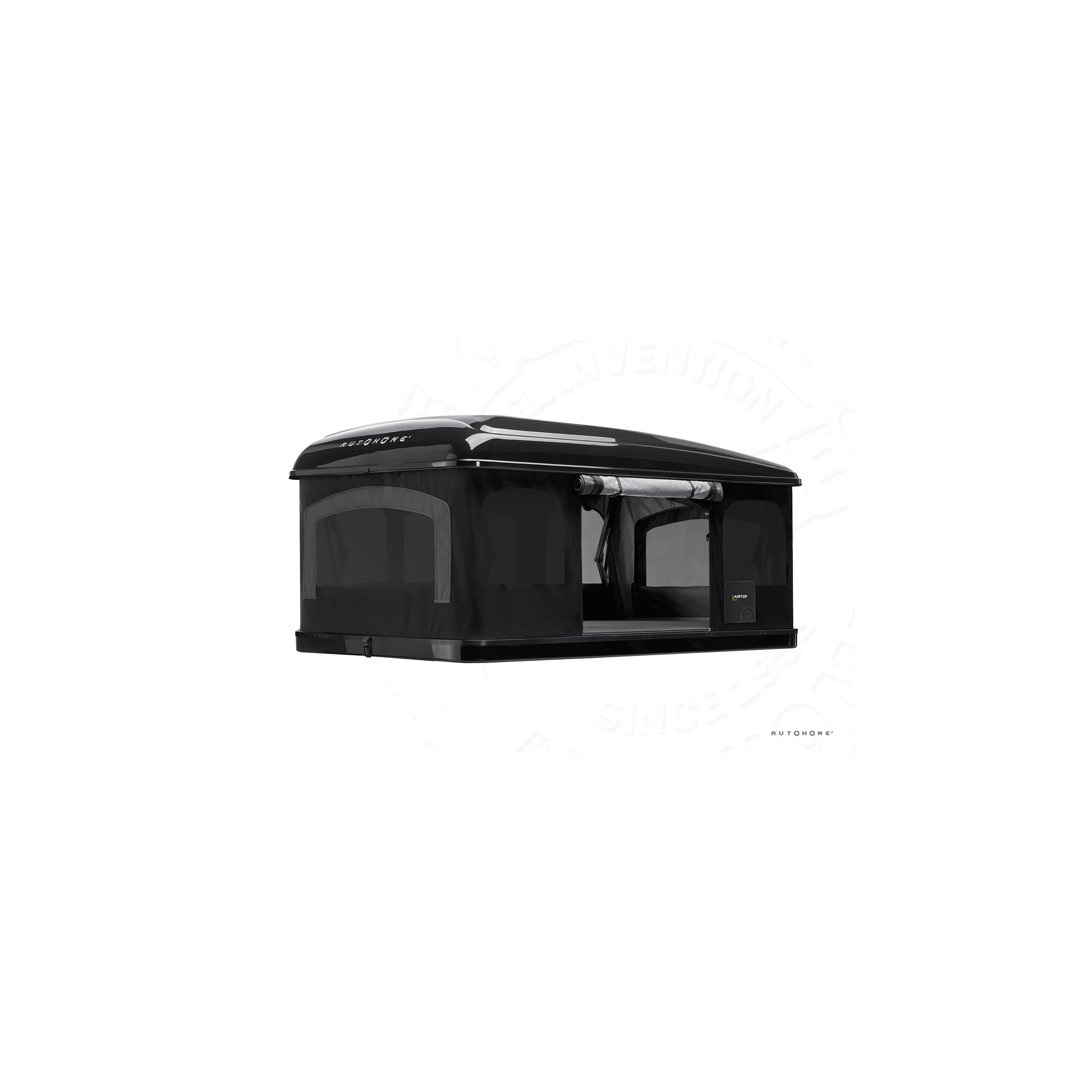 Tente de toit Airtop 360° : Large coloris carbone coque Blackstorm