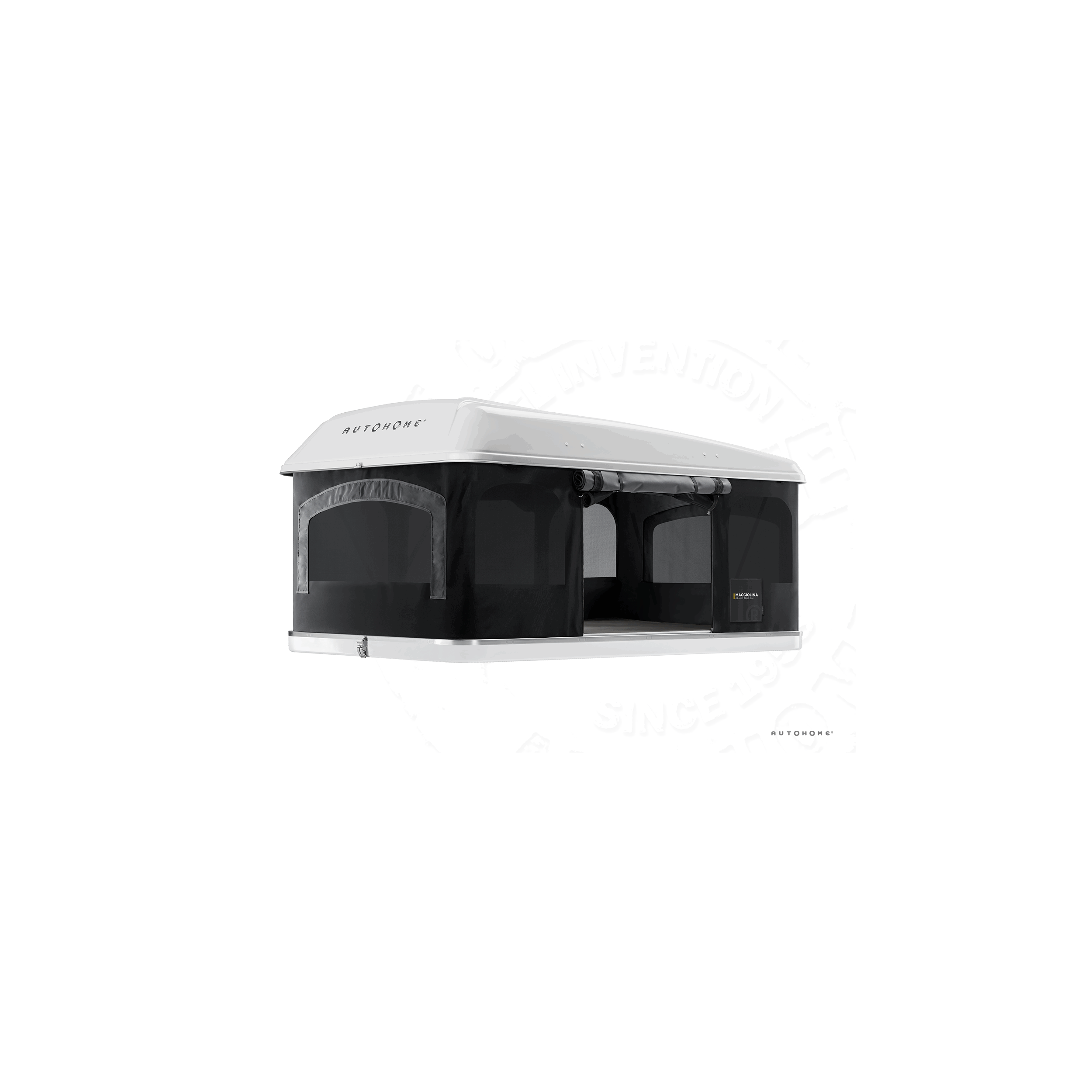 Tente de toit Maggiolina Grand tour 360° : Small X-Long coloris carbone