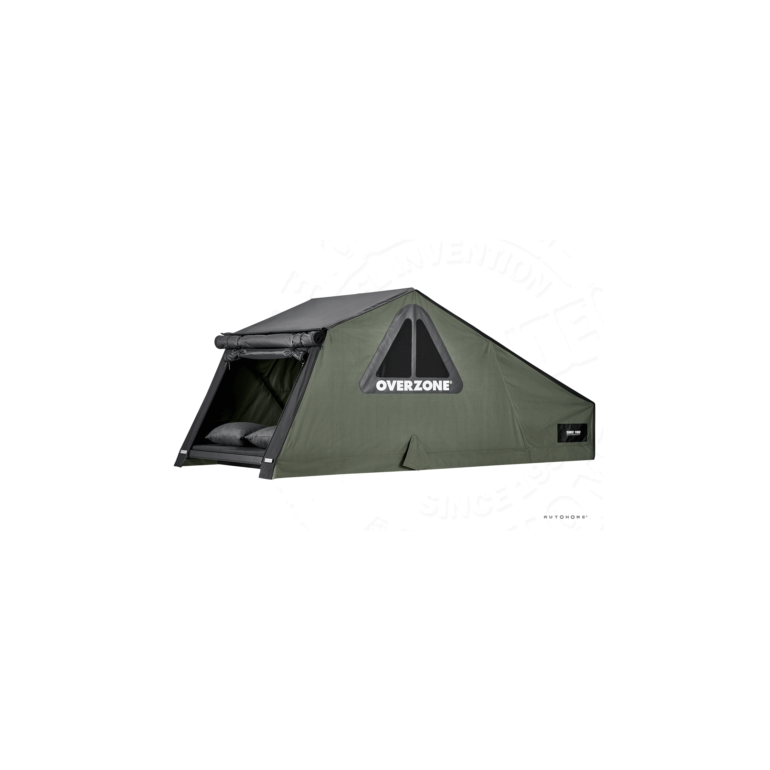 Tente de toit Nino Cirani Overzone : Medium coloris vert - Version explorer